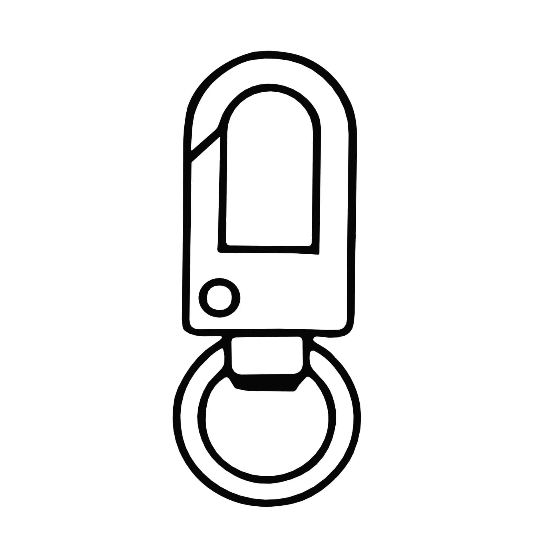 금속 부자재 (D고리 기본, 실버)